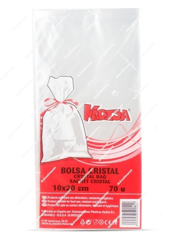 Kadisa bolsa cristal 10 x 20 70U