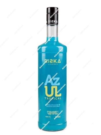 Riska Azul Tropical Sin Alcohol 1 L