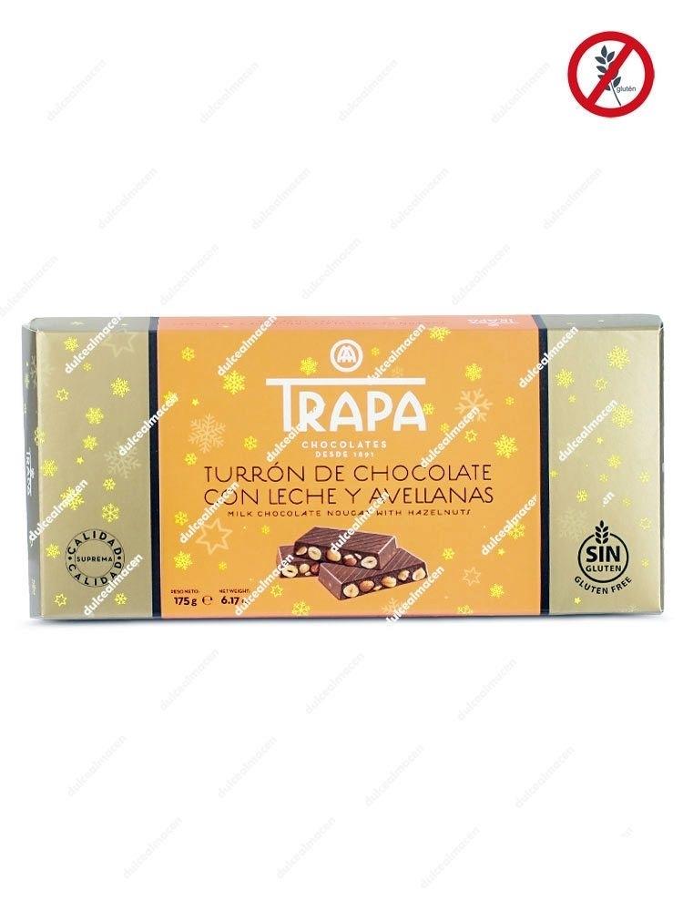 Trapa Turrón Chocolate con Leche y Avellanas 175 gr