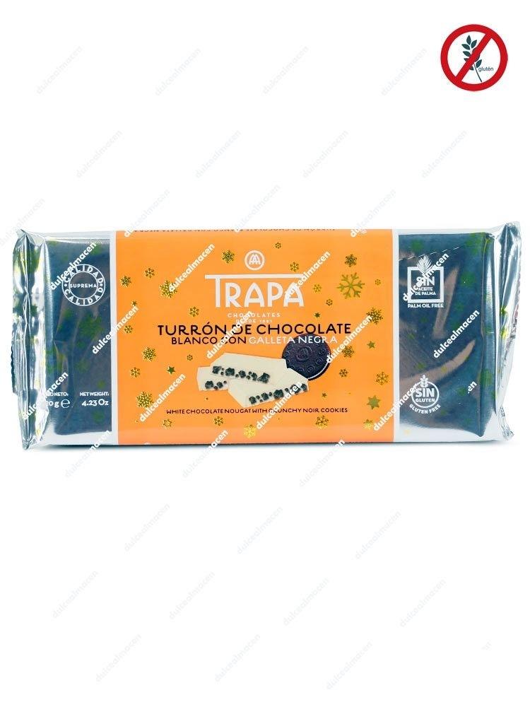 Trapa Turrón Chocolate Blanco con Galleta Negra 120 gr