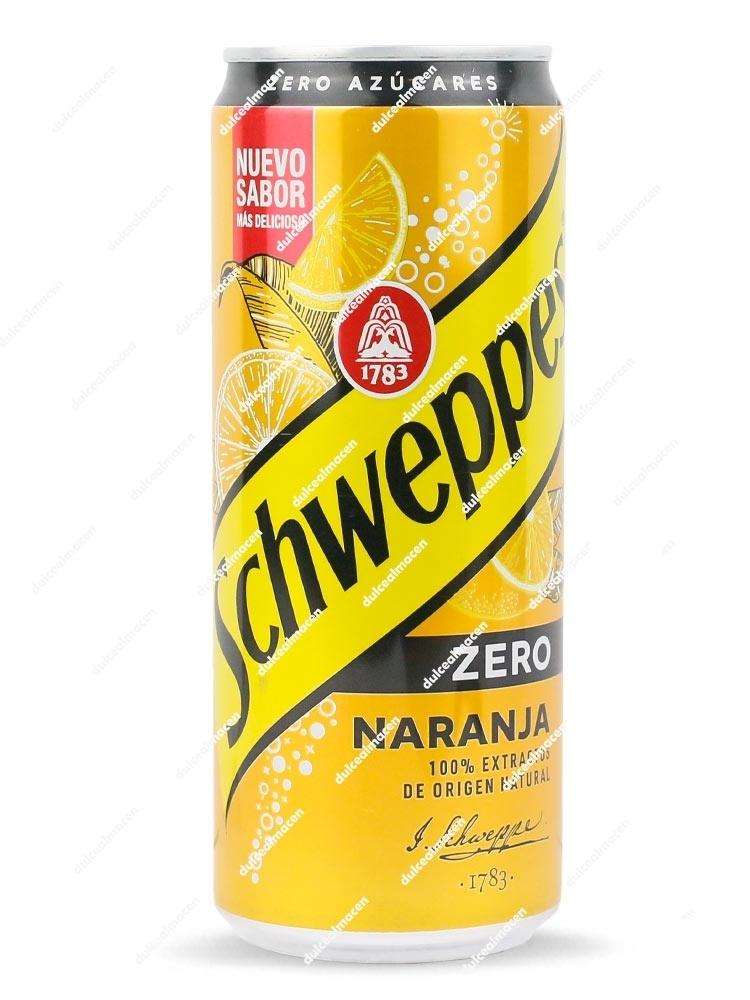 Schweppes Naranja Zero Azúcar Lata 33 cl.