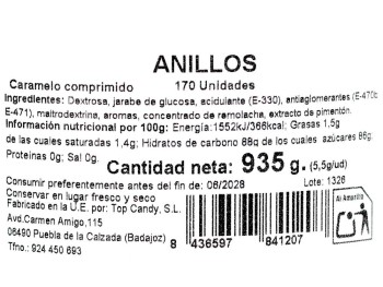 JL Anillo Tiza 170 uds