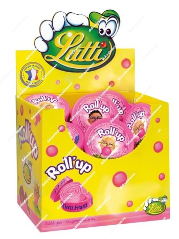 Lutti Roll Up Gum 24 uds