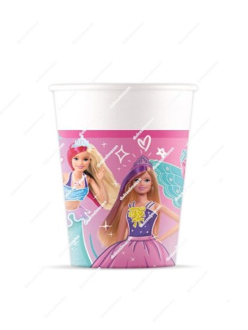 Barbie Vasos Cartón