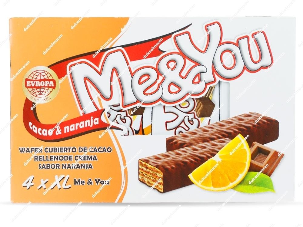 Me You Barritas Cacao/Naranja XL 4 uds