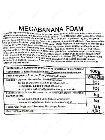 Vidal Megabanana Foam 1kg