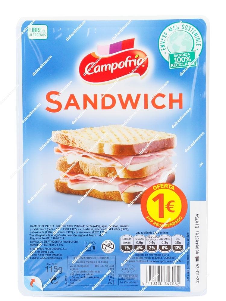 Campofrio sandwich magro PVP 1