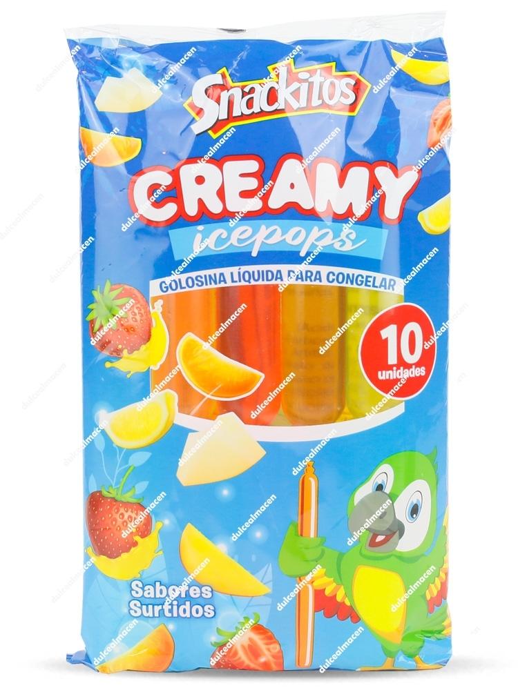 Snackitos Creamy Icepops Tubo Flash Pack 10