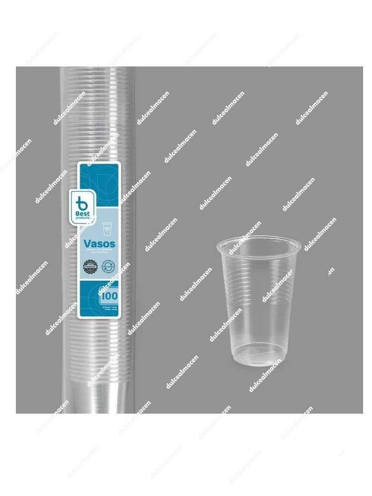 Juinsa 100 Vasos Reutilizable transparente 200 cc