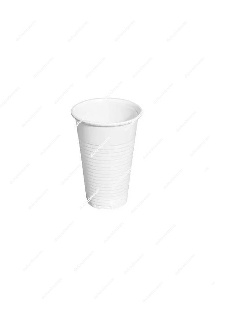 Juinsa 100 Vasos Reutilizable Blanco 200 cc