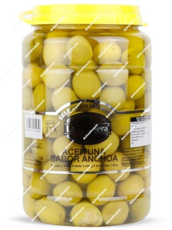La Encajera Aceituna Sabor Anchoa cubo 1,4kg