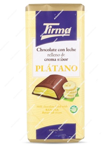 Tirma tableta choco crema platano 110gr