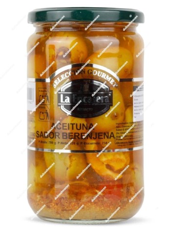 La Encajera Aceituna Sabor Berenjena Tarro Cristal 780gr