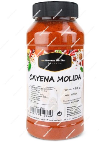 Aromas del Sur Cayena Molida 450 gr
