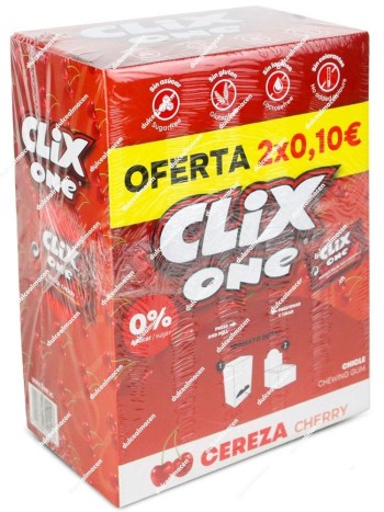 Clix One Cereza Chicles Sin azúcar 150 uds