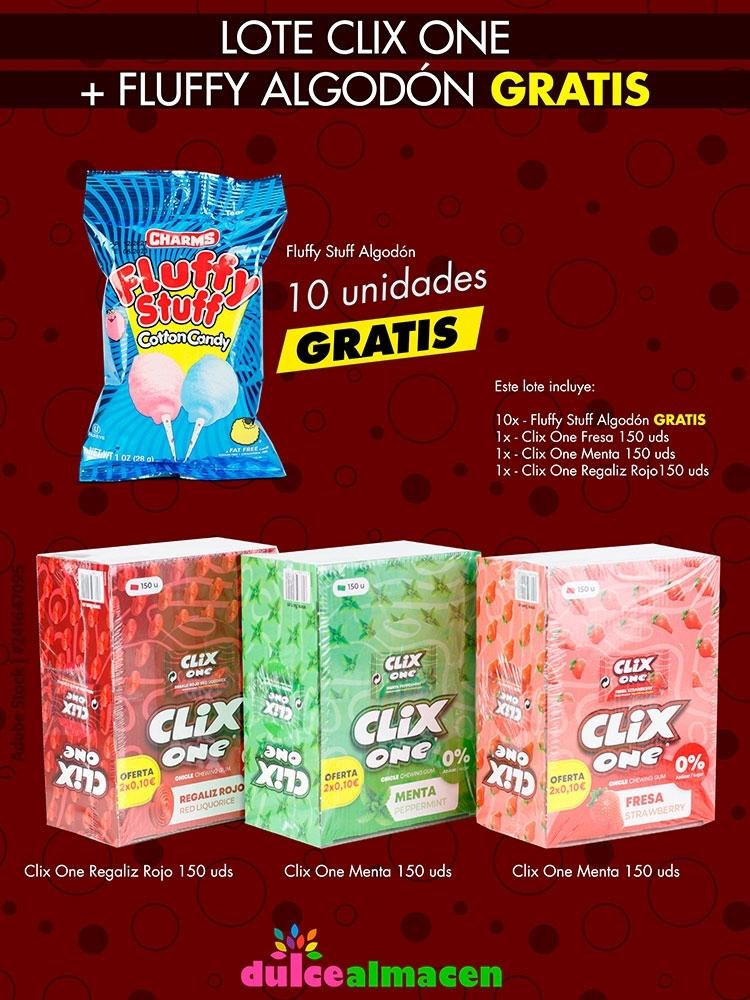 Lote Clix One 3 + 10 Unidades Gratis de Fluffy Algodón