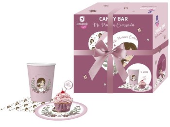 Mi primera comunión set mesa candybar niña 12 pax