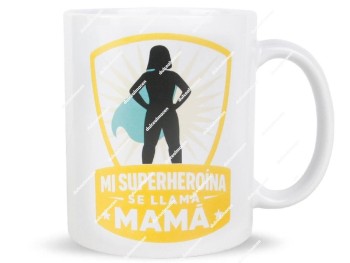 Taza Regalo Mamá Superheroína