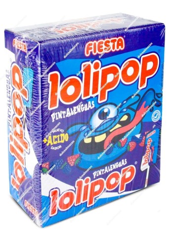 Fiesta Lolipop Pintalenguas 100 uds