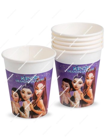 Decorata Party K-Pop Demon Hunters 6 vasos de papel 200ml