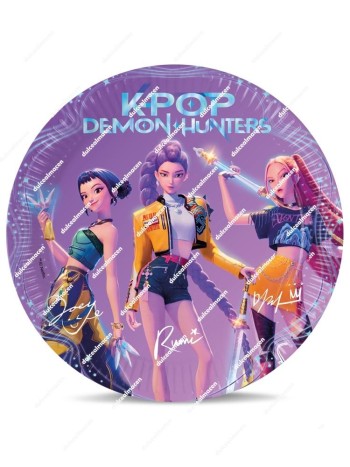 Decorata Party K-Pop Demon Hunters 8 platos