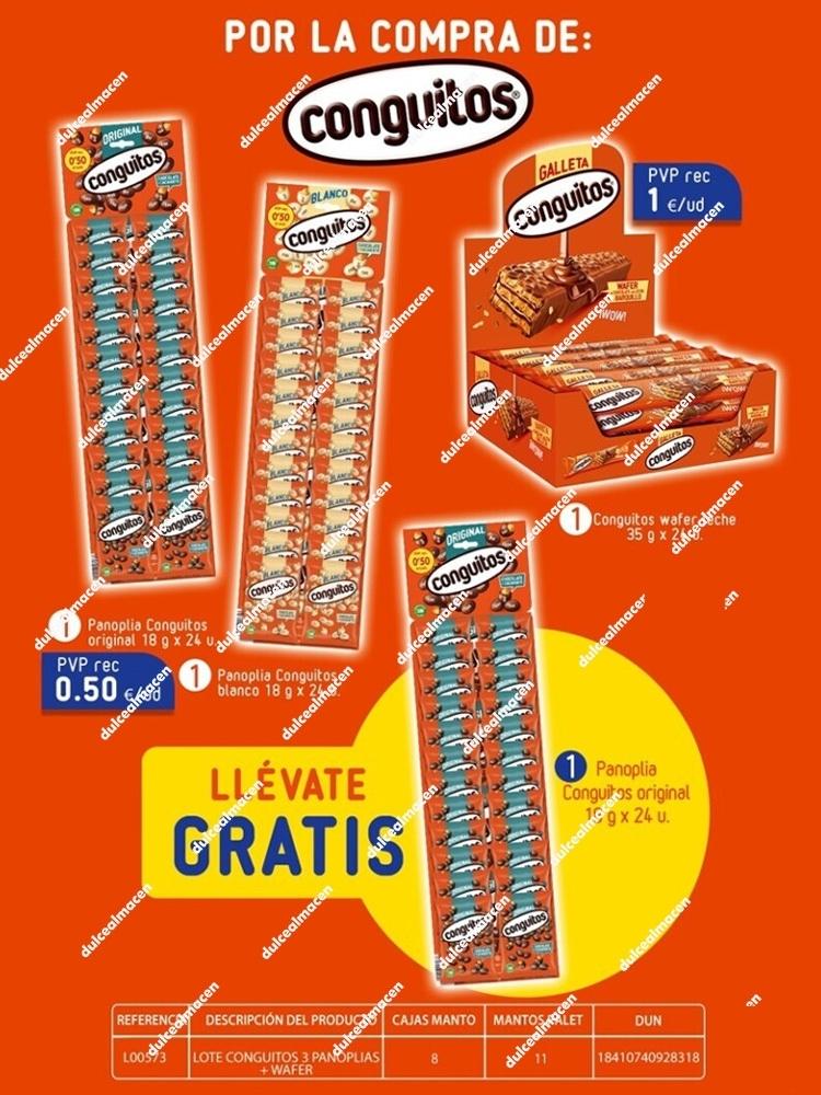 Lote Conguito Panoplias Wafer 3+1 Gratis