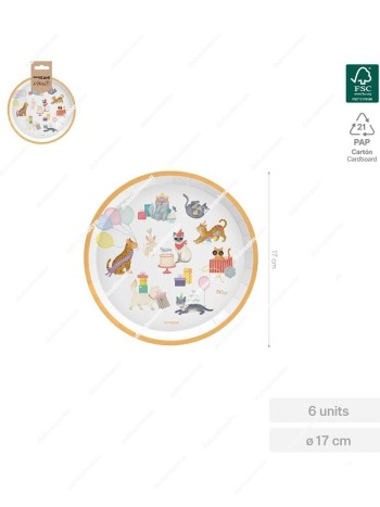 Oh Yeah! Platos Gatitos 17 cm