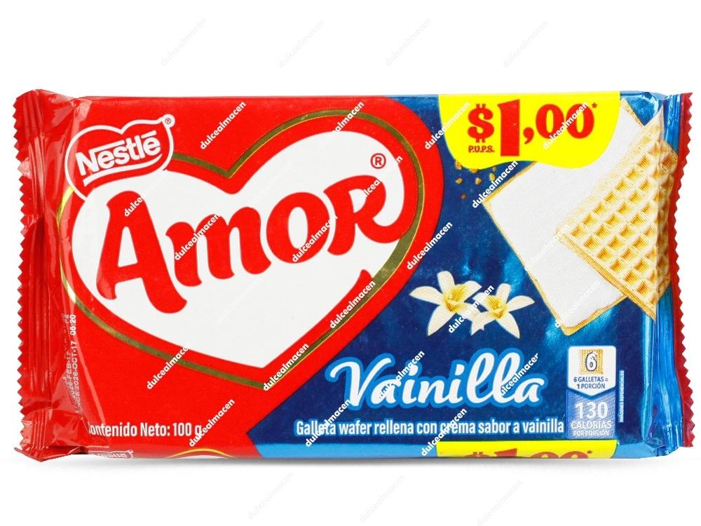 Amor Wafer Vainilla 100gr