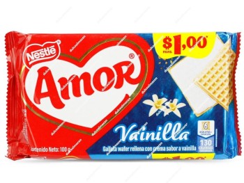 Amor Wafer Vainilla 100gr