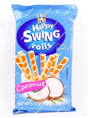 Flis Happy Swing Rolls Barquillo Relleno Coco 150 gr