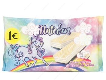 Wafer Relleno Unicornio