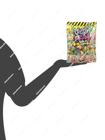 Top Candy Crispy Sour Mallow Envueltas 770 gr