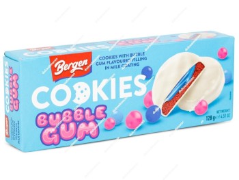 Bergen Cookies Rellenas Bubble Gum 128 gr.