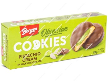Bergen Cookies Rellenas Crema Pistacho 128 gr.