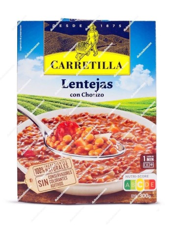 Carretilla Lentejas Con Chorizo 300 gr