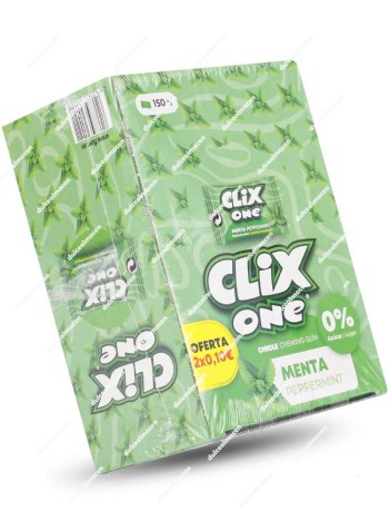 Clix One Menta Chicles Sin azúcar 150 uds